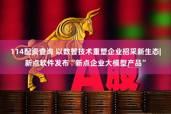114配资查询 以数智技术重塑企业招采新生态|新点软件发布“新点企业大模型产品”